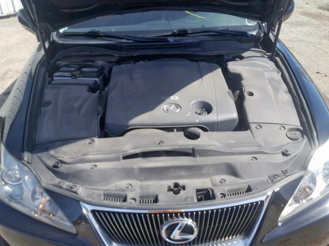 JTHCK262482021234 - 2008 LEXUS IS 250 BLACK photo 7