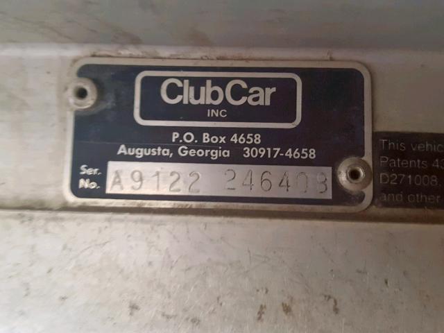 A9122246403 - 1991 CLUB CLUB CAR WHITE photo 10
