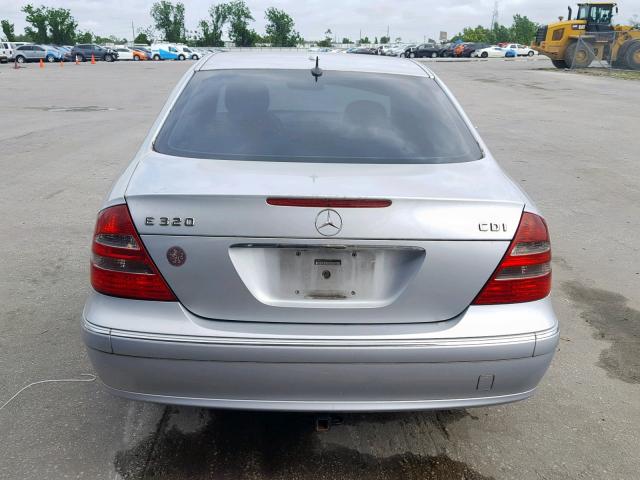 WDBUF26J26A912786 - 2006 MERCEDES-BENZ E 320 CDI SILVER photo 9