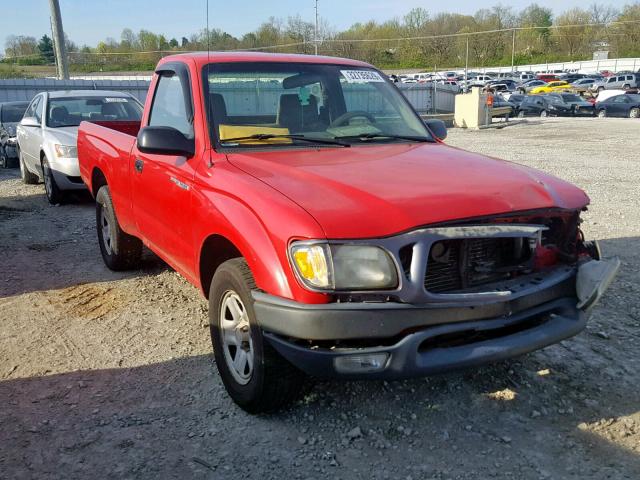 5TENL42NX1Z856209 - 2001 TOYOTA TACOMA RED photo 1