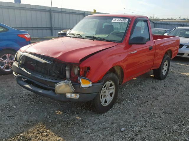 5TENL42NX1Z856209 - 2001 TOYOTA TACOMA RED photo 2