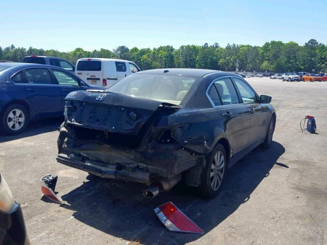 1HGCP2F82CA057527 - 2012 HONDA ACCORD EXL BLACK photo 4