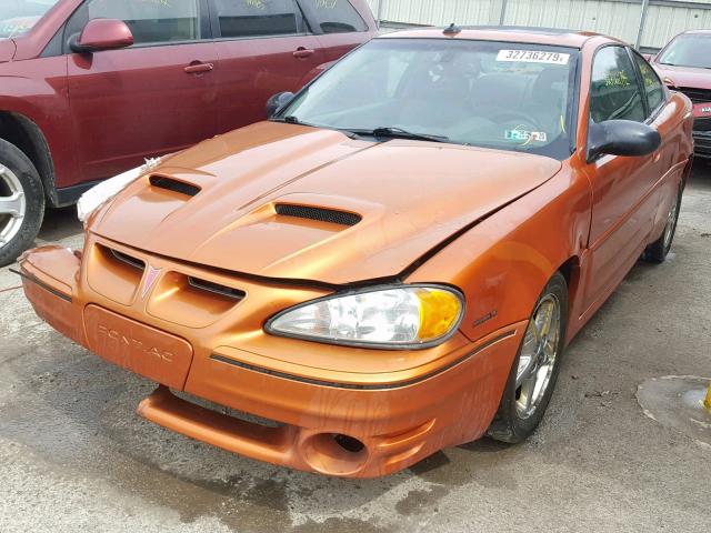 1G2NW12E03C304990 - 2003 PONTIAC GRAND AM G ORANGE photo 2