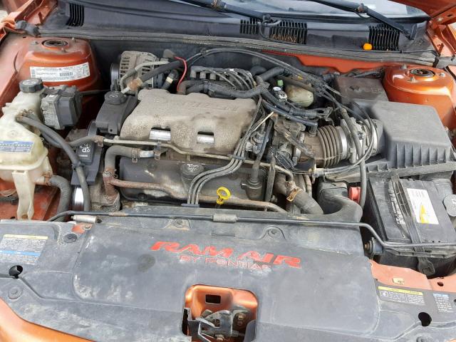 1G2NW12E03C304990 - 2003 PONTIAC GRAND AM G ORANGE photo 7