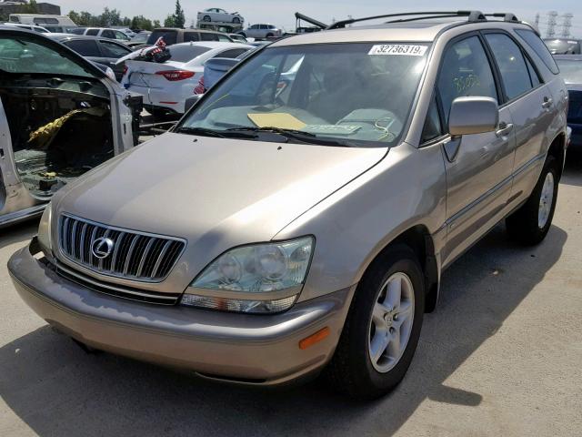 JTJGF10U020136330 - 2002 LEXUS RX 300 GOLD photo 2