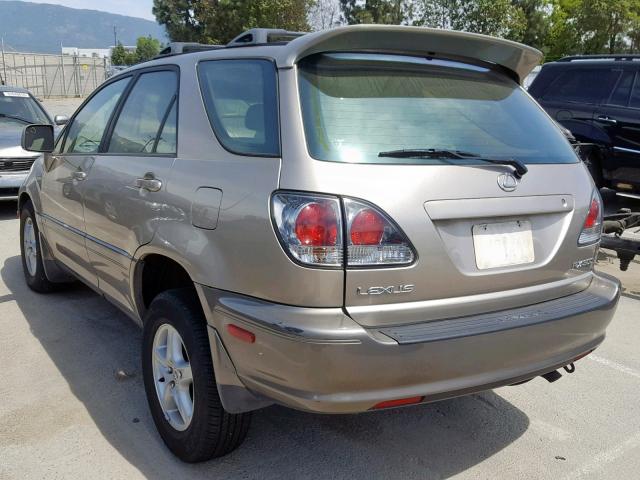 JTJGF10U020136330 - 2002 LEXUS RX 300 GOLD photo 3