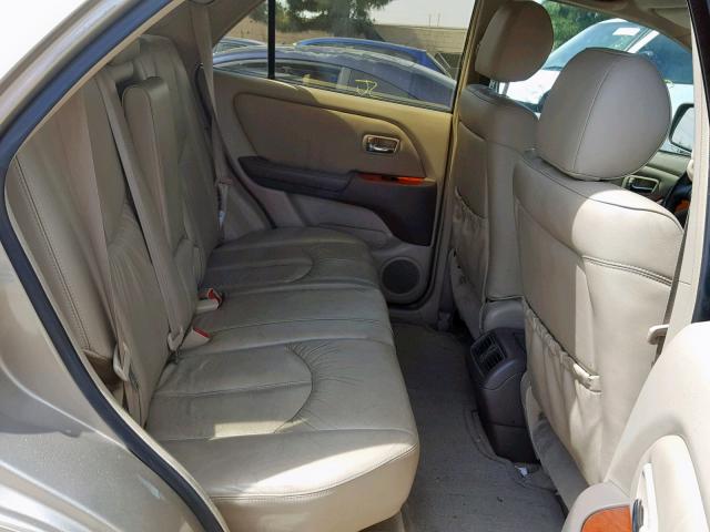 JTJGF10U020136330 - 2002 LEXUS RX 300 GOLD photo 6