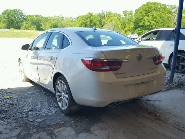 1G4PS5SK7E4137842 - 2014 BUICK VERANO WHITE photo 3