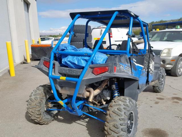 4XAXT9EA2DB141732 - 2013 POLARIS RZR 4 900 BLUE photo 4