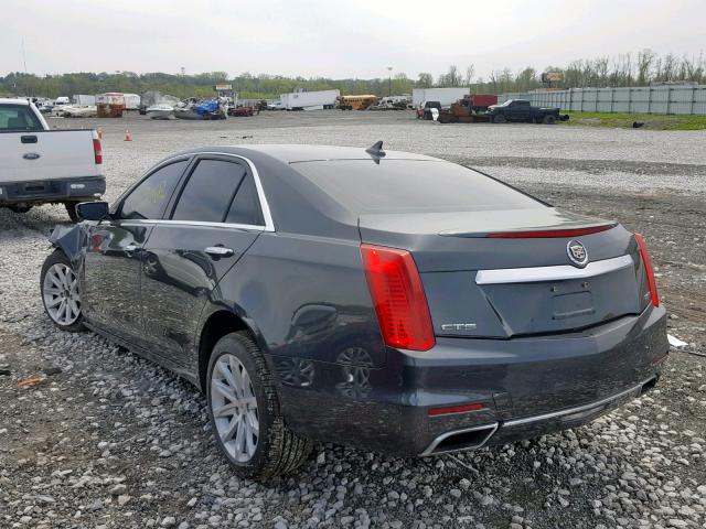 1G6AR5SX4E0152052 - 2014 CADILLAC CTS LUXURY GRAY photo 3