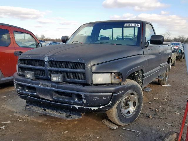 1B7JC26Z8RS550562 - 1994 DODGE RAM 2500 BLACK photo 2