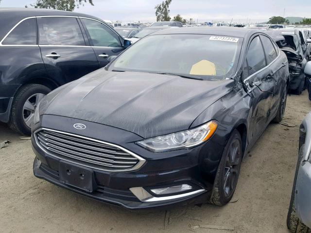 3FA6P0G74JR241186 - 2018 FORD FUSION S BLACK photo 2