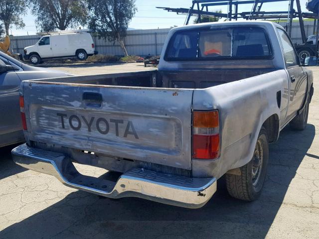 JT4RN81P8K5016195 - 1989 TOYOTA PICKUP 1/2 CHARCOAL photo 4