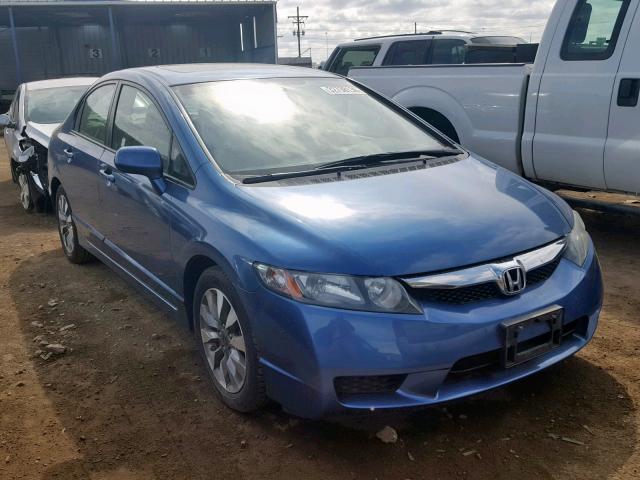 2HGFA1F92AH522825 - 2010 HONDA CIVIC EXL BLUE photo 1