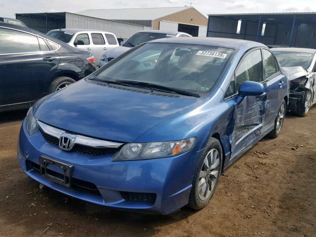 2HGFA1F92AH522825 - 2010 HONDA CIVIC EXL BLUE photo 2