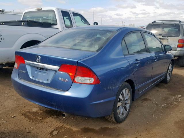 2HGFA1F92AH522825 - 2010 HONDA CIVIC EXL BLUE photo 4