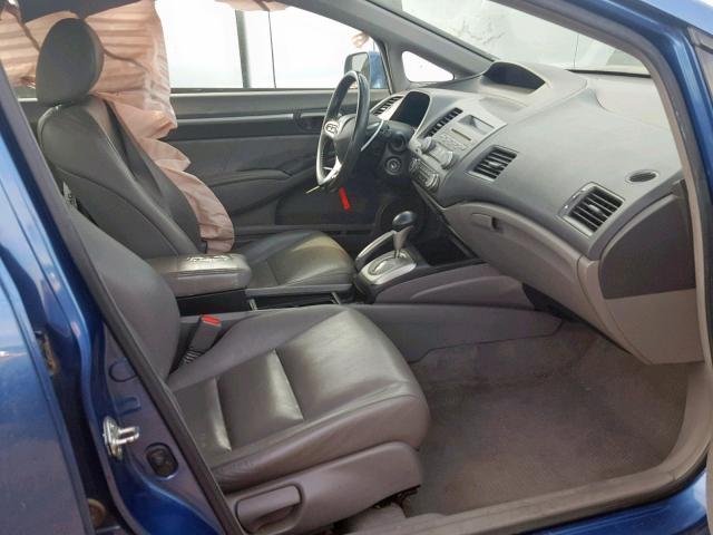 2HGFA1F92AH522825 - 2010 HONDA CIVIC EXL BLUE photo 5