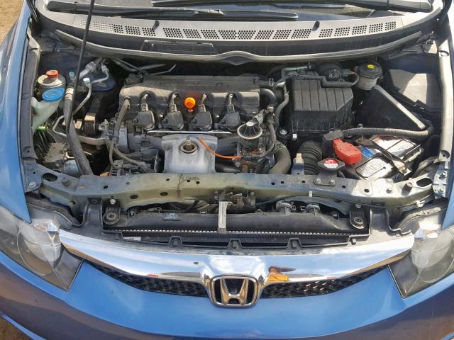 2HGFA1F92AH522825 - 2010 HONDA CIVIC EXL BLUE photo 7