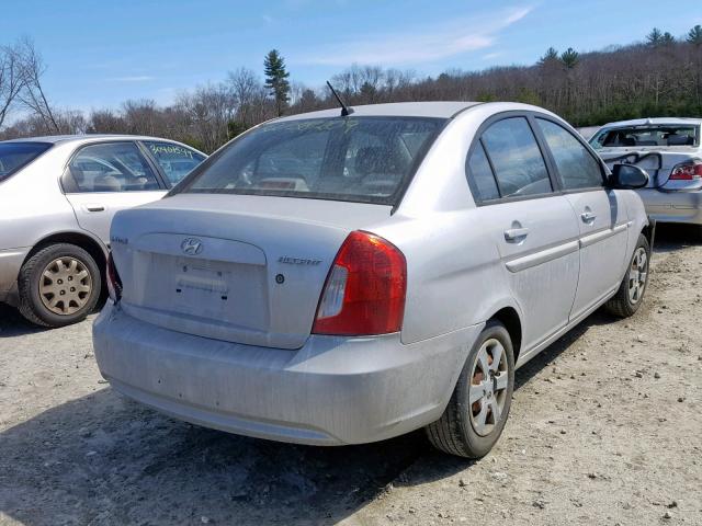 KMHCN46C26U055716 - 2006 HYUNDAI ACCENT GLS GRAY photo 4