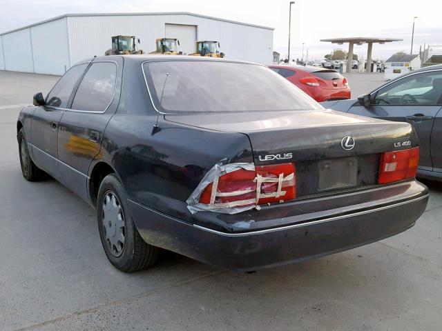 JT8BH22F1T0038855 - 1996 LEXUS LS 400 BLACK photo 3