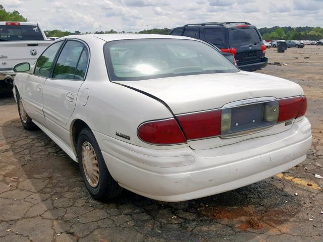 1G4HP54K514194148 - 2001 BUICK LESABRE CU WHITE photo 3