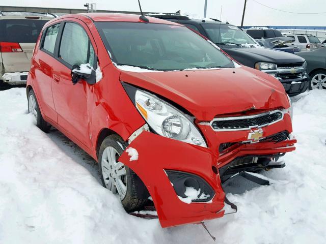 KL8CD6S95EC592882 - 2014 CHEVROLET SPARK 1LT RED photo 1