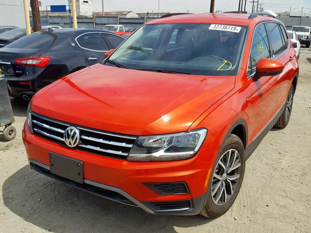 3VV3B7AX9JM192157 - 2018 VOLKSWAGEN TIGUAN SE ORANGE photo 2