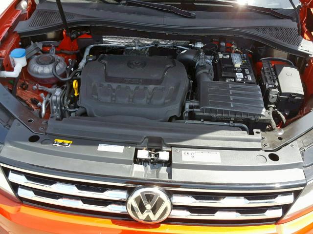 3VV3B7AX9JM192157 - 2018 VOLKSWAGEN TIGUAN SE ORANGE photo 7