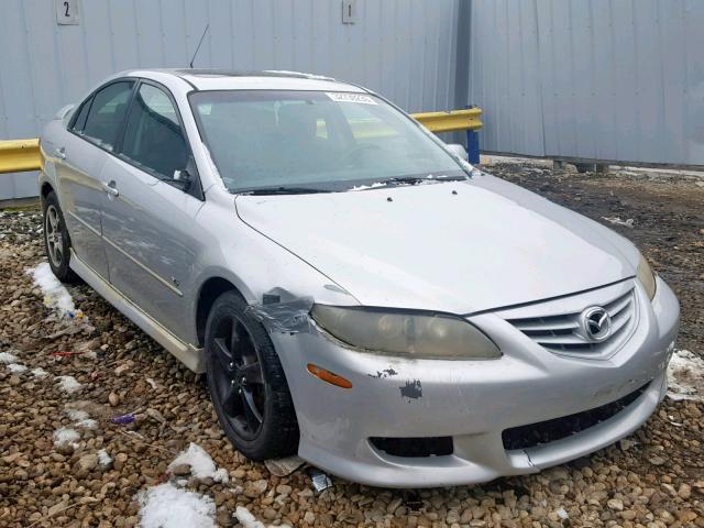 1YVHP84D445N74579 - 2004 MAZDA 6 S SILVER photo 1