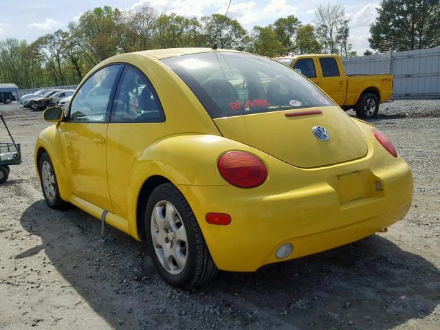 3VWCB21C62M428860 - 2002 VOLKSWAGEN NEW BEETLE Gelb Foto 3