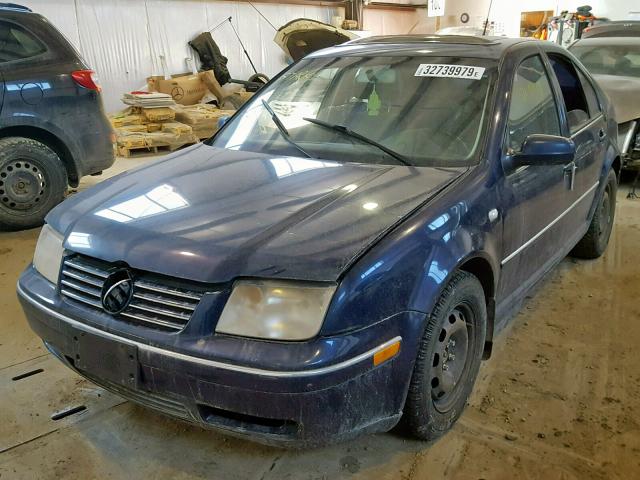 3VWSR69M65M045355 - 2005 VOLKSWAGEN JETTA GLS BLUE photo 2