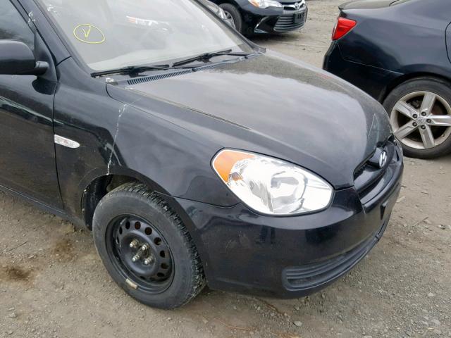 KMHCM3AC6AU158117 - 2010 HYUNDAI ACCENT BLU BLACK photo 9