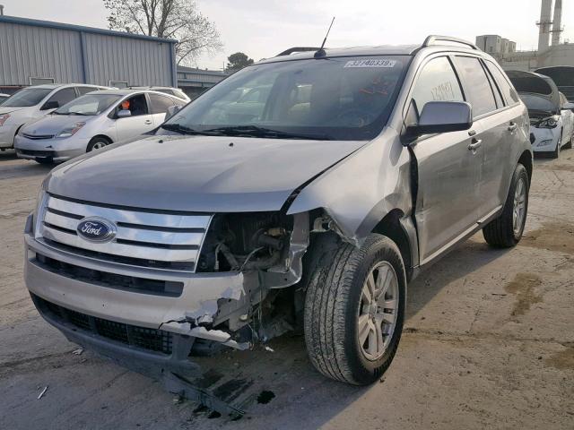 2FMDK38C98BA35296 - 2008 FORD EDGE SEL SILVER photo 2