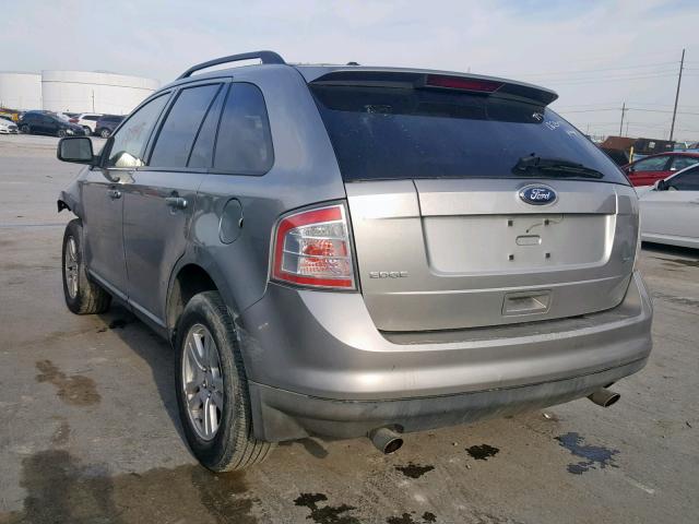 2FMDK38C98BA35296 - 2008 FORD EDGE SEL SILVER photo 3