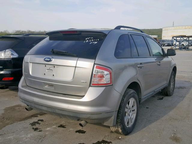 2FMDK38C98BA35296 - 2008 FORD EDGE SEL SILVER photo 4