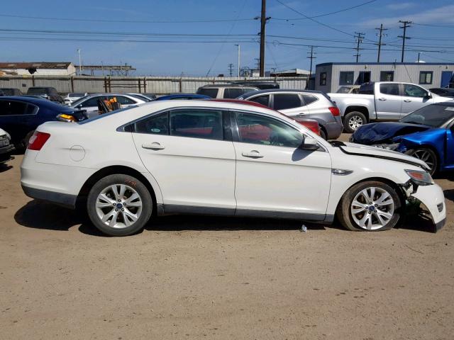 1FAHP2EW7BG160156 - 2011 FORD TAURUS SEL WHITE photo 9