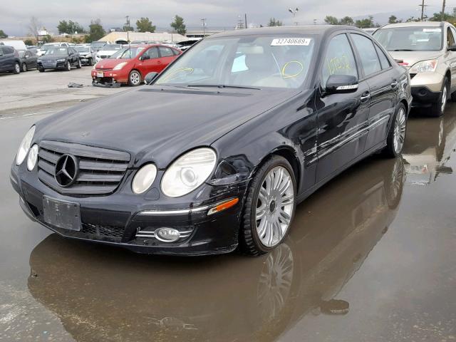 WDBUF56X38B307971 - 2008 MERCEDES-BENZ E 350 BLACK photo 2