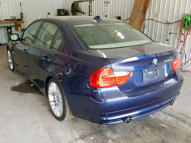 WBAPN7C50BA949039 - 2011 BMW 335 D BLUE photo 3