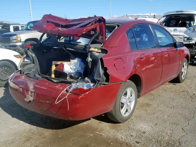 1G8AJ58F36Z191788 - 2006 SATURN ION LEVEL MAROON photo 4