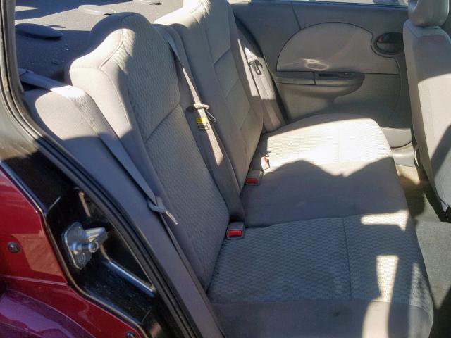 1G8AJ58F36Z191788 - 2006 SATURN ION LEVEL MAROON photo 6