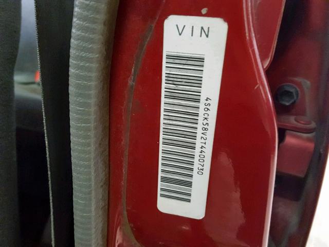 4S6CK58V2T4400730 - 1996 HONDA PASSPORT E 红色 照片 10