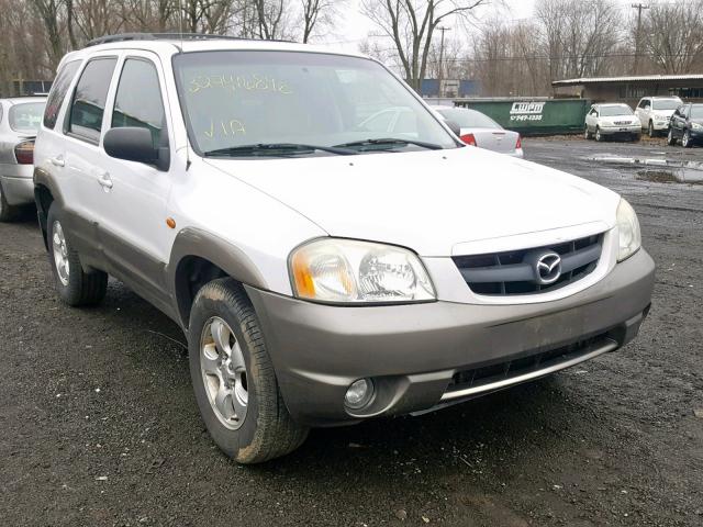 4F2CZ94194KM32154 - 2004 MAZDA TRIBUTE LX WHITE photo 1