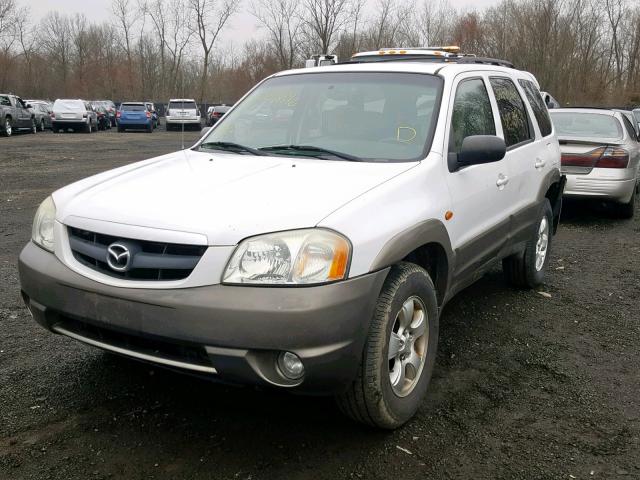 4F2CZ94194KM32154 - 2004 MAZDA TRIBUTE LX WHITE photo 2