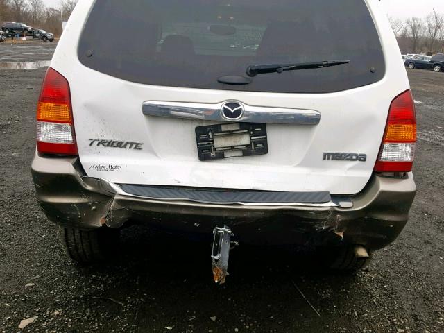 4F2CZ94194KM32154 - 2004 MAZDA TRIBUTE LX WHITE photo 9