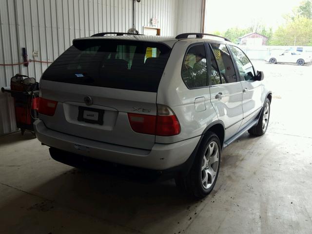 WBAFB33501LH24770 - 2001 BMW X5 4.4I SILVER photo 4