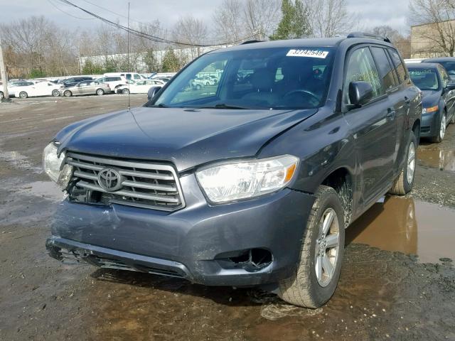 JTEES41A882050686 - 2008 TOYOTA HIGHLANDER CHARCOAL photo 2