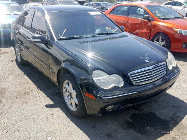 WDBRF61J62F255315 - 2002 MERCEDES-BENZ C 240 BLACK photo 1