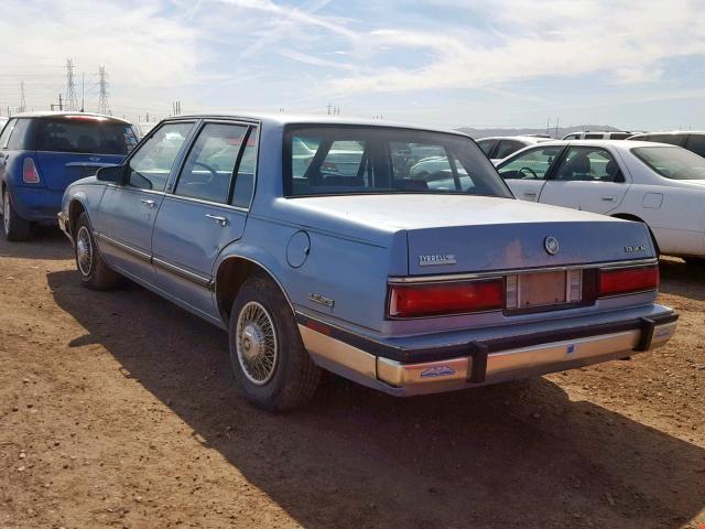 1G4HP54C2KH524282 - 1989 BUICK LESABRE CU BLUE photo 3