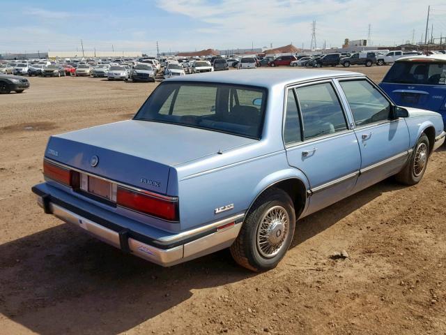 1G4HP54C2KH524282 - 1989 BUICK LESABRE CU BLUE photo 4