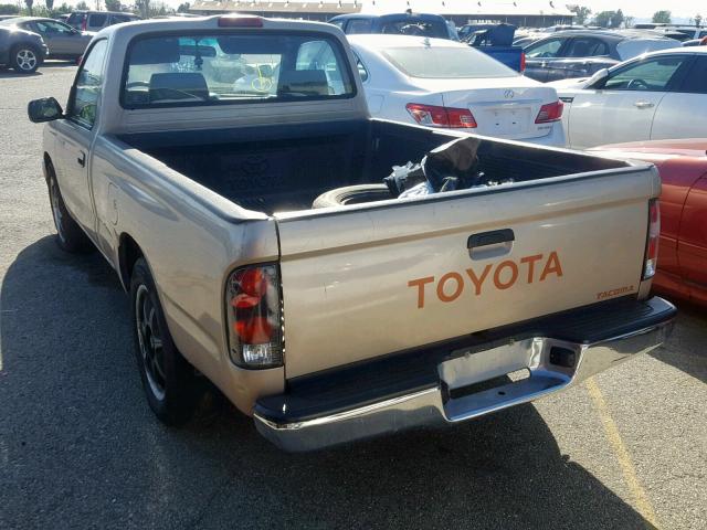 4TANL42N1VZ256028 - 1997 TOYOTA TACOMA TAN photo 3